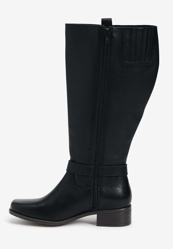 Comfortview Donna Wide Calf Leather Boot Tall Knee High Women's Winter Shoes (Wide Widths Available) in Saudi Arabia