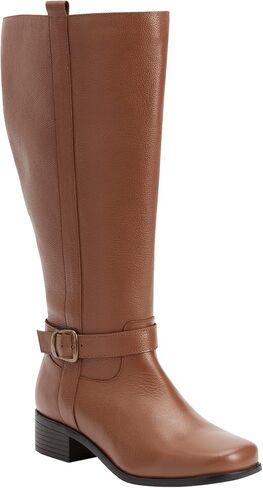 Comfortview Donna Wide Calf Leather Boot Tall Knee High Women's Winter Shoes (Wide Widths Available) in Saudi Arabia