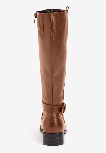 Comfortview Donna Wide Calf Leather Boot Tall Knee High Women's Winter Shoes (Wide Widths Available) in Saudi Arabia