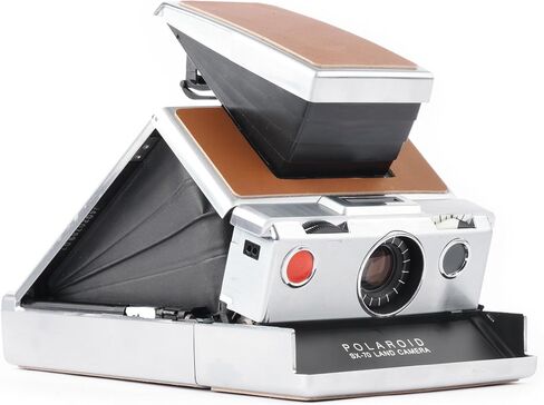Polaroid SX-70 Land Camera Model 1 – Refurbished Silver & Black Folding SLR | Vintage Instant Camera for SX-70 Film (Renewed) in Saudi Arabia