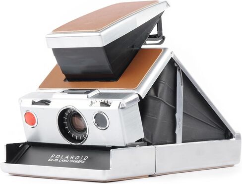 Polaroid SX-70 Land Camera Model 1 – Refurbished Silver & Black Folding SLR | Vintage Instant Camera for SX-70 Film (Renewed) in Saudi Arabia