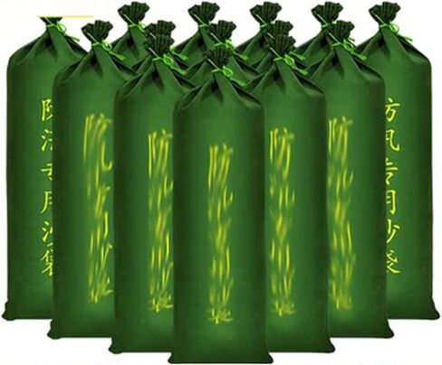 Waterproof Sandbags for Garages 10 Pack Heavy Duty Sandbags - Extra Long Flood Barrier Sacks with Drawstring Ties Quick Absorbing Flood Sandbags(25X70CM) in Saudi Arabia