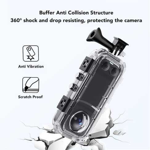 Gugxiom Dive Dive Case لإكسسوارات X4 ، دليل على الماء حتى 60 مترًا ، غوص غوص غطس واقية تحت الماء in Kuwait