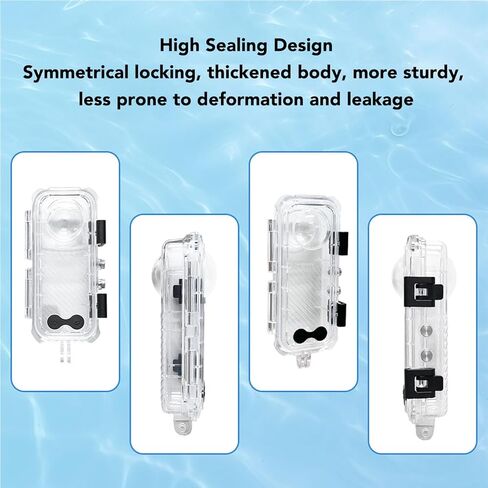Gugxiom Dive Dive Case لإكسسوارات X4 ، دليل على الماء حتى 60 مترًا ، غوص غوص غطس واقية تحت الماء in Kuwait