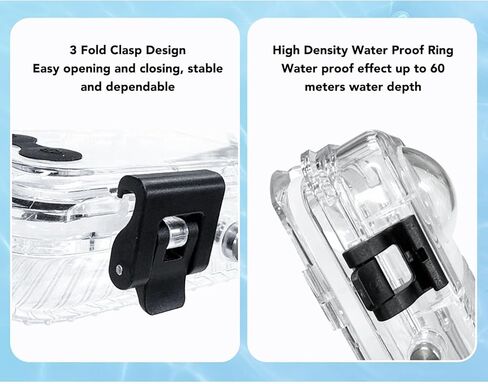 Gugxiom Dive Dive Case لإكسسوارات X4 ، دليل على الماء حتى 60 مترًا ، غوص غوص غطس واقية تحت الماء in Kuwait