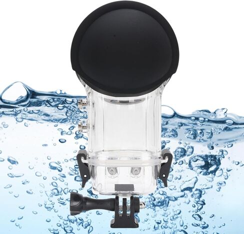 Cuifati Dive Case for X5 Action Camera ، علبة كاميرا إثبات الماء مع عدسات زجاجية مقسمة ، قذيفة غطس للوقاية من الكاميرا تحت الماء ، للغوص والسباحة in Saudi Arabia
