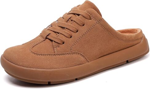 UBFEN Womens Slippers Outdoor Arch Support Mules Slipper Comfortable Lace up Indoor Warm Slip on House Shoes in Kuwait