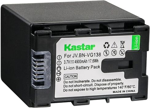 kastar BN-VG138 استبدال حزمة 1 حزمة من JVC GZ-E565 GZ-EX210 GZ-EX210BU GZ-EX215 GZ-EX250 GZ-EX250BUS GZ-EX310 GZ-EX310 GZ-EX310 GZ-EX310 GZ-EX310 GZ-EX310 GZ-EX310 كاميرا GZ-EX310WU in Saudi Arabia
