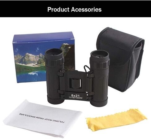 Portable Monocular Telescope, 8x21 Pocket Binoculars for Bird Watching Small Compact Binoculars for Adults Lightweight Mini Folding Binoculars Lens for Bird Watching in Saudi Arabia