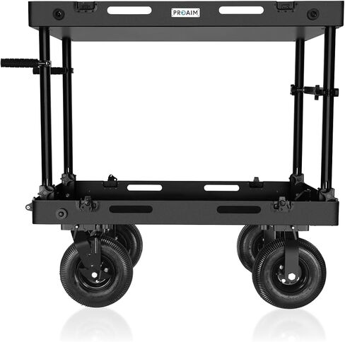 PROAIM Victor Lite 42" Camera Production Cart for Film/Studio/Stage/DIT/Sound/Lighting. Foldable, 440lb Payload. Store & Carry Your Gear Safely. Quick Setup, Smooth Mobility, Foot Brakes in Saudi Arabia