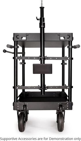 PROAIM Steadicam System for Camera Production Carts. Supports Stabilizers, Vest & Flycam Flowline Rigs, CNC Aluminum Made. Includes 2-Stage 1.75" Mast Riser with a 5/8" Baby Pin Adapter in Saudi Arabia
