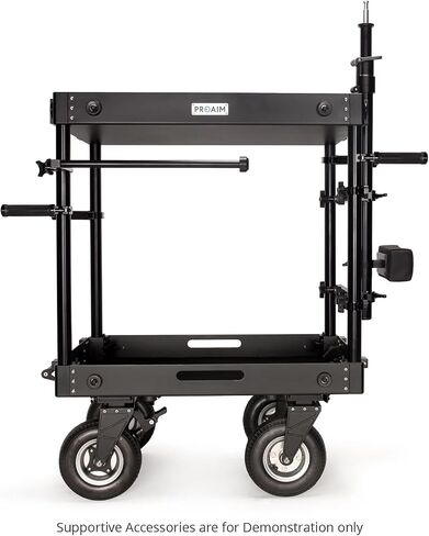 PROAIM Steadicam System for Camera Production Carts. Supports Stabilizers, Vest & Flycam Flowline Rigs, CNC Aluminum Made. Includes 2-Stage 1.75" Mast Riser with a 5/8" Baby Pin Adapter in Saudi Arabia