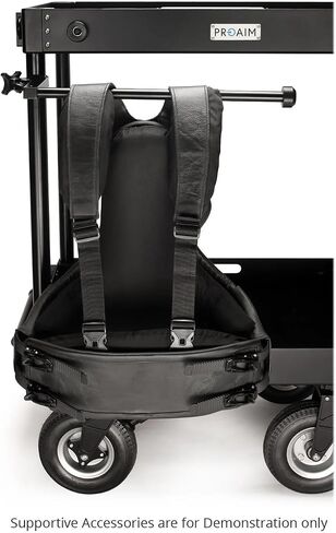PROAIM Steadicam System for Camera Production Carts. Supports Stabilizers, Vest & Flycam Flowline Rigs, CNC Aluminum Made. Includes 2-Stage 1.75" Mast Riser with a 5/8" Baby Pin Adapter in Saudi Arabia