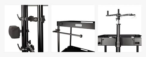 PROAIM Steadicam System for Camera Production Carts. Supports Stabilizers, Vest & Flycam Flowline Rigs, CNC Aluminum Made. Includes 2-Stage 1.75" Mast Riser with a 5/8" Baby Pin Adapter in Saudi Arabia