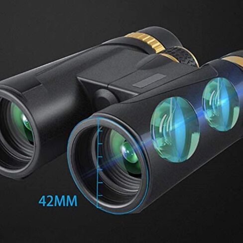 Portable Monocular Telescope,Outdoor Binoculars 10X42 HD Binoculars for Adults, Waterproof Fogproof, BAK4 FMC, Professional High Power Binoculars for Outdoor Hiking in Saudi Arabia