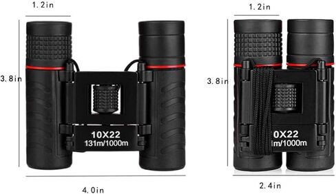 Portable Monocular Telescope,10x22 Lightweight Compact Binoculars for Hiking Travelling Opera Theater, Small Mini Pocket Fully Coated for Bird Watching in Saudi Arabia