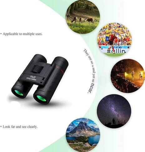 Portable Monocular Telescope,10x22 Lightweight Compact Binoculars for Hiking Travelling Opera Theater, Small Mini Pocket Fully Coated for Bird Watching in Saudi Arabia
