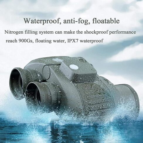 Portable Telescope,Monocular Telescope, 10X50 Binoculars with Compass Rangefinder Fogproof BAK4 Prism Lens Binocular Suitable for Navigation/Boating/and Birdwatching in Saudi Arabia