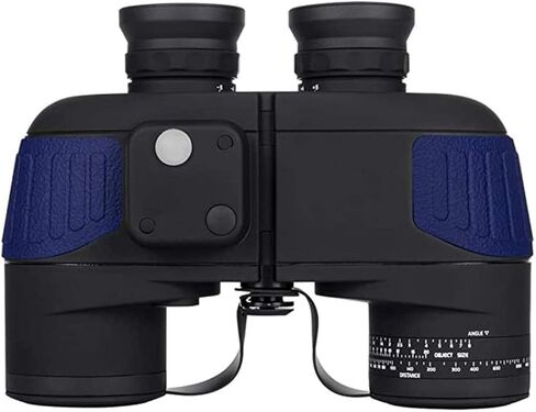 Portable Telescope,Monocular Telescope, 10X50 Binoculars for Adults Binoculars Waterproof Fogproof with Compass Rangefinder BAK4 Prism Lens for Water Sports, in Saudi Arabia