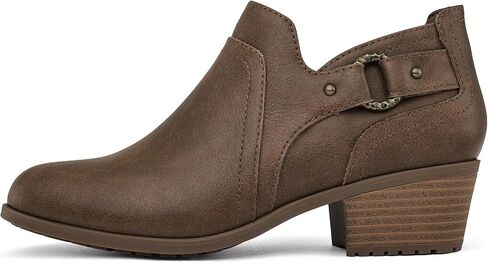 Mysoft Women's Side Zipper Boots Low Lowed Cybled -kyel chunky boots most rowe in Kuwait