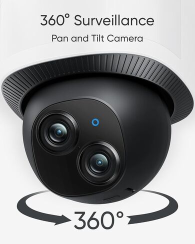 eufy Security Camera Floodlight Camera E340 Wired with Smart Display E10. Security Camera Outdoor, 360° PTZ, 24/7 Recording, 2000 LM, Motion Detection, Built-in Siren, Dual Cam, No Monthly Fee in Saudi Arabia