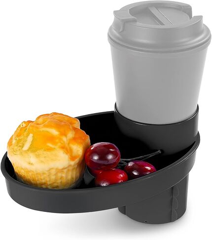 Car Seat Snack Tray Cup Holder 2.5-2.8in Travel Table Road Trip | (Blue)car seat travel snack tray, fits cup holders 2.5-2.8 inch, road trip table, easy clean, portable convenience in Saudi Arabia