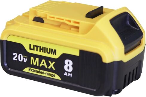 بطارية 8000 مللي أمبير في الساعة لبطارية DeWalt 20v Max بطارية ضخمة حزمة بطارية DeWalt 20 Volt Lithium-ion DCB200 DCB203 DCB206 DCB207 in Kuwait