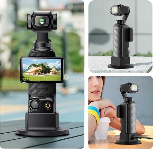 for DJI Osmo Pocket 3 Soft Silicone Fixed Base with Charging Port Non-Slip Desktop for DJI Osmo Pocket 3 Support Base in Saudi Arabia