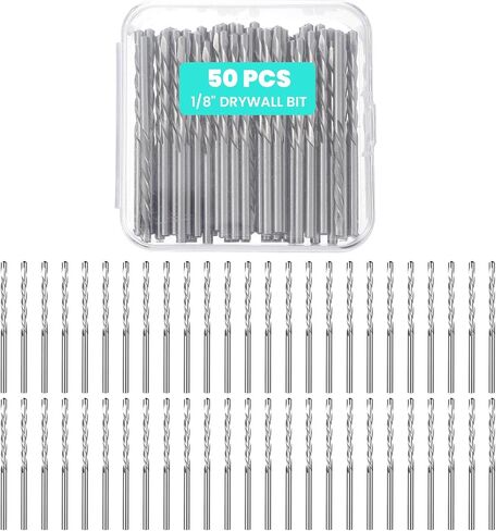 50 PCS DRYWALT VUTER ، 1/8 بوصة القطع القطع بتات عالية السرعة الصلب الجدران الدليل قطع نقاط القطع المستخدمة مع منشار دوامة وأدوات الطاقة in Saudi Arabia