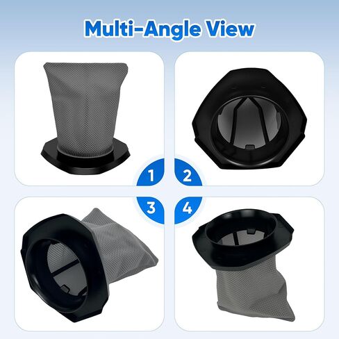 Smilefil 4-Pack F113 HEPA Filters Compatible with Dirt Devil Simplistik Plus 3-in-1 Corded Stick Vac SD20000RED & SD22010, Replaces Part #AD40113 in Kuwait