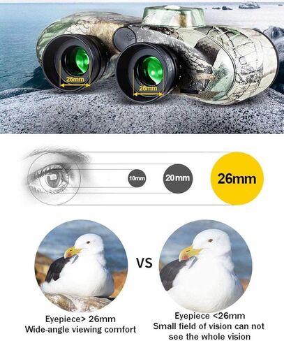 تلسكوب محمول ، تلسكوب أحادي ، 10 × 50 مناظير بحرية للبالغين ، مناظير مع المدى المليء بالماء المليئة بالنيتروجين بوصلة BAK4 FMC PRISM لمشاهدة الطيور in Kuwait