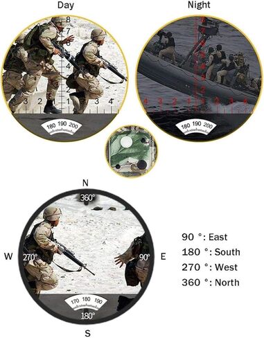 تلسكوب محمول ، تلسكوب أحادي ، 10 × 50 مناظير بحرية للبالغين ، مناظير مع المدى المليء بالماء المليئة بالنيتروجين بوصلة BAK4 FMC PRISM لمشاهدة الطيور in Kuwait