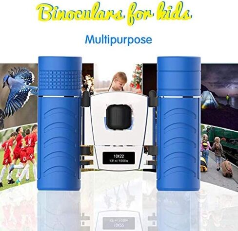 Portable Monocular Telescope, 10×22 Compact Shock Proof Binoculars for Kids, Best s for 3-12 Year Old Boys Girls, Blue in Saudi Arabia