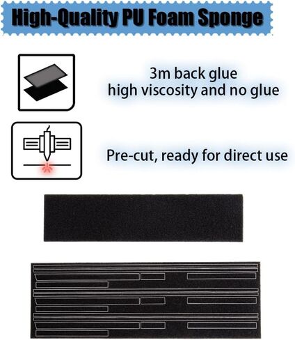 Pre-Cut Self Adhesive Light Seal Foam Sponge Kits Repair for Nikkormat EL Camera Accessories (for Nikon el) in Saudi Arabia