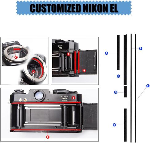 Pre-Cut Self Adhesive Light Seal Foam Sponge Kits Repair for Nikkormat EL Camera Accessories (for Nikon el) in Saudi Arabia