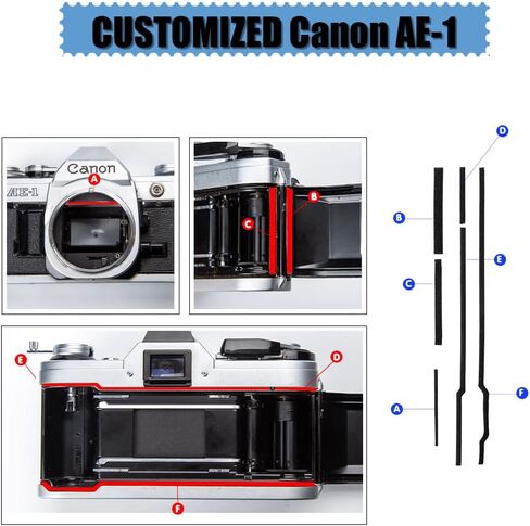 Pre-Cut Self Adhesive Light Seal Foam Sponge Kits Repair for Canon AE-1 Camera Accessories (for Canon AE-1) in Saudi Arabia