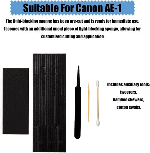 Pre-Cut Self Adhesive Light Seal Foam Sponge Kits Repair for Canon AE-1 Camera Accessories (for Canon AE-1) in Saudi Arabia