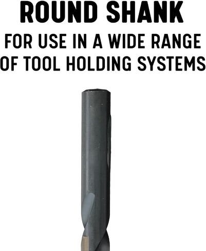 Drill America 2.50mm High Speed Steel Black & Gold KFD Split Point Drill Bit (Pack of 12), KFD Series in Saudi Arabia