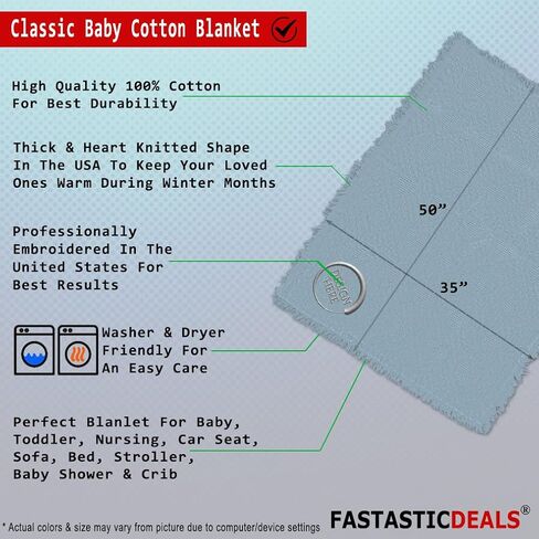 FastasticDeals حضانة الفراش بطانيات طفل للبنين والبنات الزبدة الشاحنة القطن in Kuwait