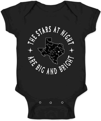 Pop Threads Texas Stars at Night are Big and Bright Song Infant Baby Boy Girl Bodysuit in Saudi Arabia