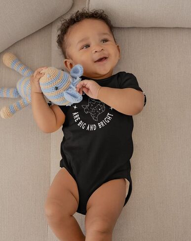 Pop Threads Texas Stars at Night are Big and Bright Song Infant Baby Boy Girl Bodysuit in Saudi Arabia