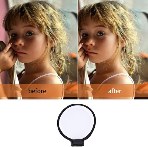 موزع فلاش قابل للطي ، Mini Round Round Deaut Dish Flash Diffuser Softbox (40 سم) in Kuwait