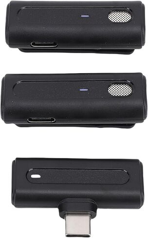 Diyeeni Lavalier Microphone System, Versatile USB C 360 Degrees Exact Audio Collection Lapel Microphone for Camera for Interview in Saudi Arabia