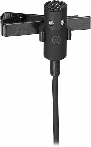 Audio-Technica Pro 70 Cardioid Lavalier Microphone + Microfiber Cleaning Cloth + Goby Labs Cleaner + 10 ft XLR Cable + 4xaa بطاريات مع شاحن in Kuwait