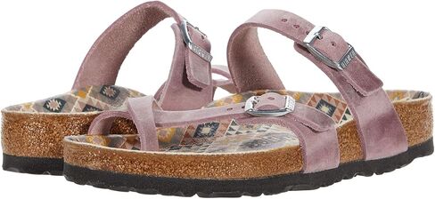 Birkenstock Mayari Ethno Lavender Blush Leather Leather Eu 39 (الولايات المتحدة للسيدات 8-8.5) العادية in Kuwait