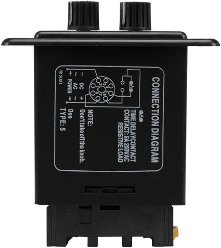ATDV-y AC 220V CRECT CAME SPDT Time Relay ATDV Series 220VAC TWIN TIMER مع قاعدة 30S*30S 60S*60S 30min*30min 60min*60min (60 min 60min) in Saudi Arabia