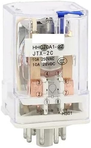 HHC70A1-2Z JTX-2C RELAY الكهرومغناطيسي JTX-2Z AC 220V 110V DC 24V 12V RELAY (24VDC) in Saudi Arabia