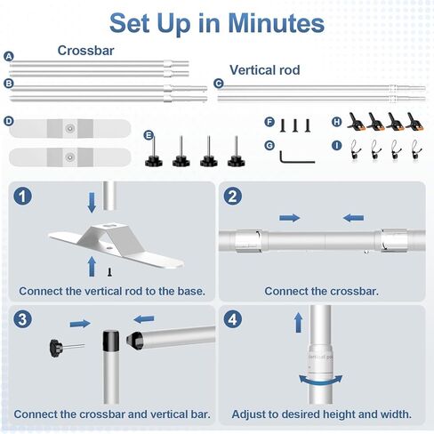 8 × 8 قدم لافتة بانر ، ومكافحة إطار لدعم خلفية الصورة القابلة للتعديل ، والخطوة وتكرار موقف الصور ، والحفلات ، والمعرض ، والمعرض التجاري ، والزفاف - الفضة in Kuwait