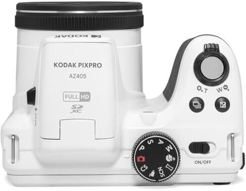 تشمل حزمة الكاميرا الرقمية Kodak Pixpro AZ405: بطاقة ذاكرة Sandisk 64GB SDXC ، حقيبة كاميرا صغيرة ، قارئ بطاقة SD والمزيد (6 عناصر) (أبيض) in Kuwait