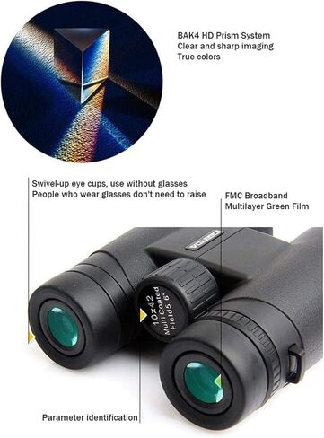 Monoculars Telescope High Power High Power 12x42 Binocular for Adults with BAK4 Prism, Lens, Fogproof & Waterproof Great for Travel Stargazing for Bird Watching Binoculars in Saudi Arabia